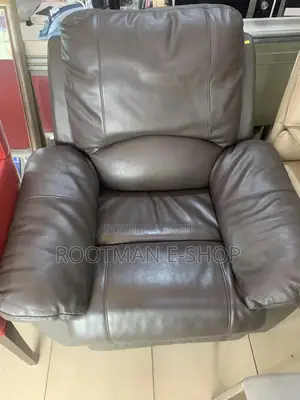 Luxurious Brown Leather Recliner Armchair