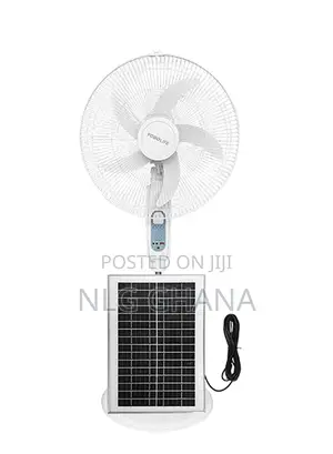 18-Inch 5-Blade Rechargeable Stand Fan With Led Light. Ghx7022