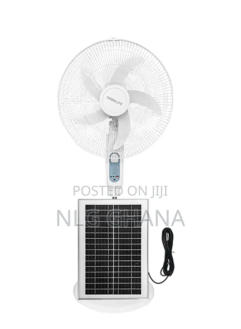 18-Inch 5-Blade Rechargeable Stand Fan With Led Light. Ghx7022