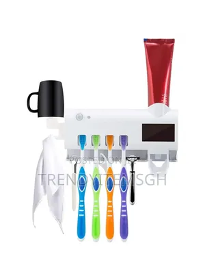 Rechargeable Solar Intelligent Uv Toothbrush Sanitizer Holder