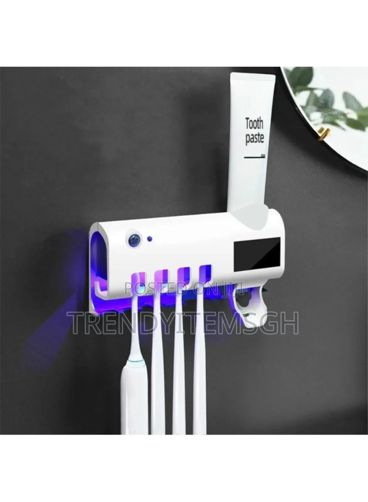 Rechargeable Solar Intelligent Uv Toothbrush Sanitizer Holder