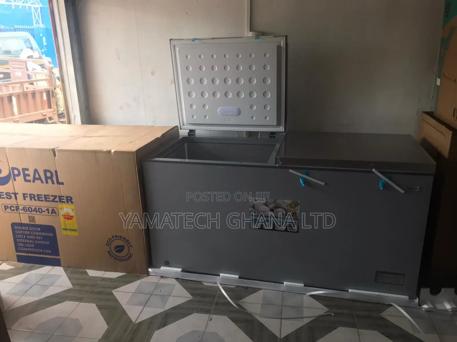 The Original Pearl 508l Double Door Chest Freezer