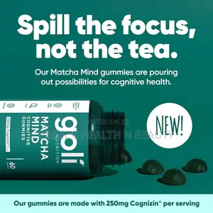 Goli Matcha Mind Gummies - 60 Count