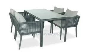 Outdoor Garden Dining Set (Available in Light Brown, Gray,Brown)