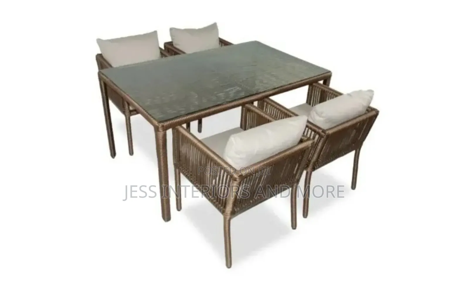 Outdoor Garden Dining Set (Available in Light Brown, Gray,Brown)