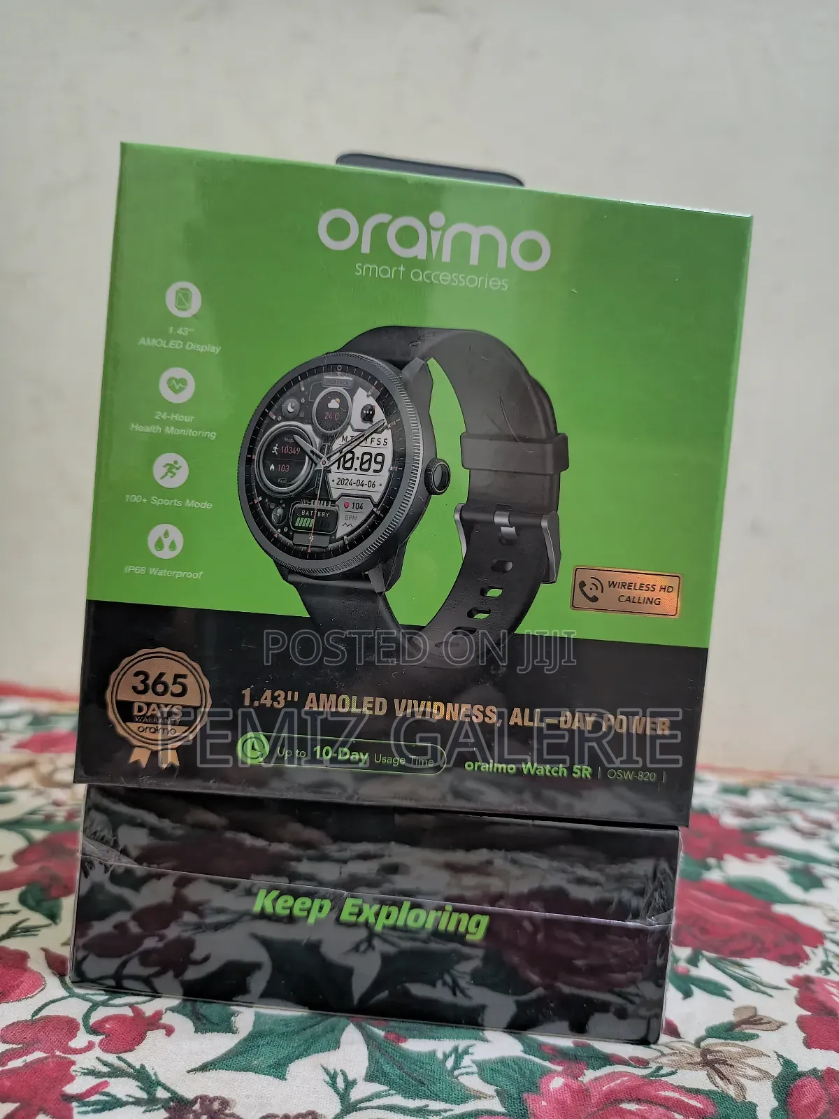 Oraimo Watch 5r 1.43'' Amoled Ip68 Smart Watch