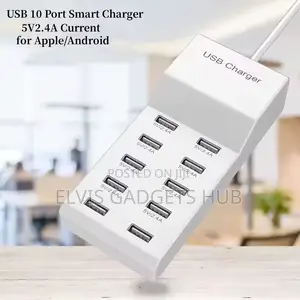 50w Multi 10 Port Usb Travel Charger