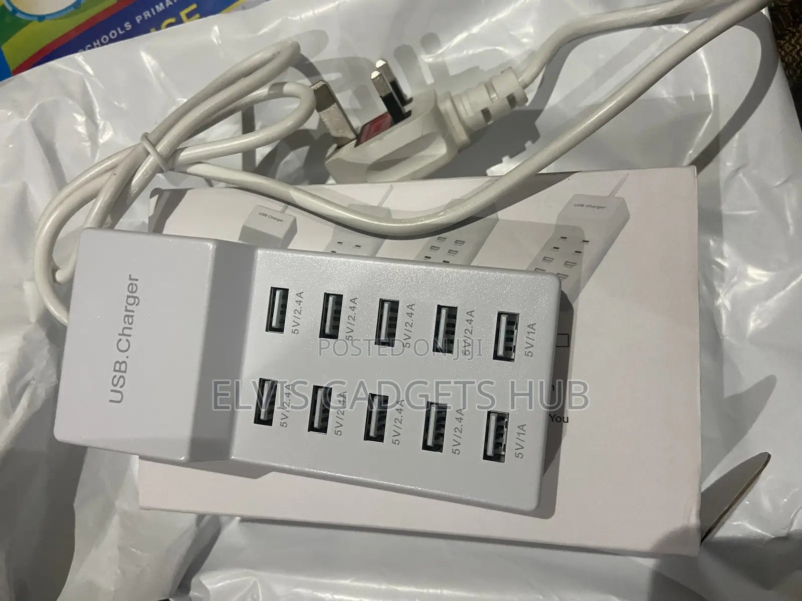 50w Multi 10 Port Usb Travel Charger