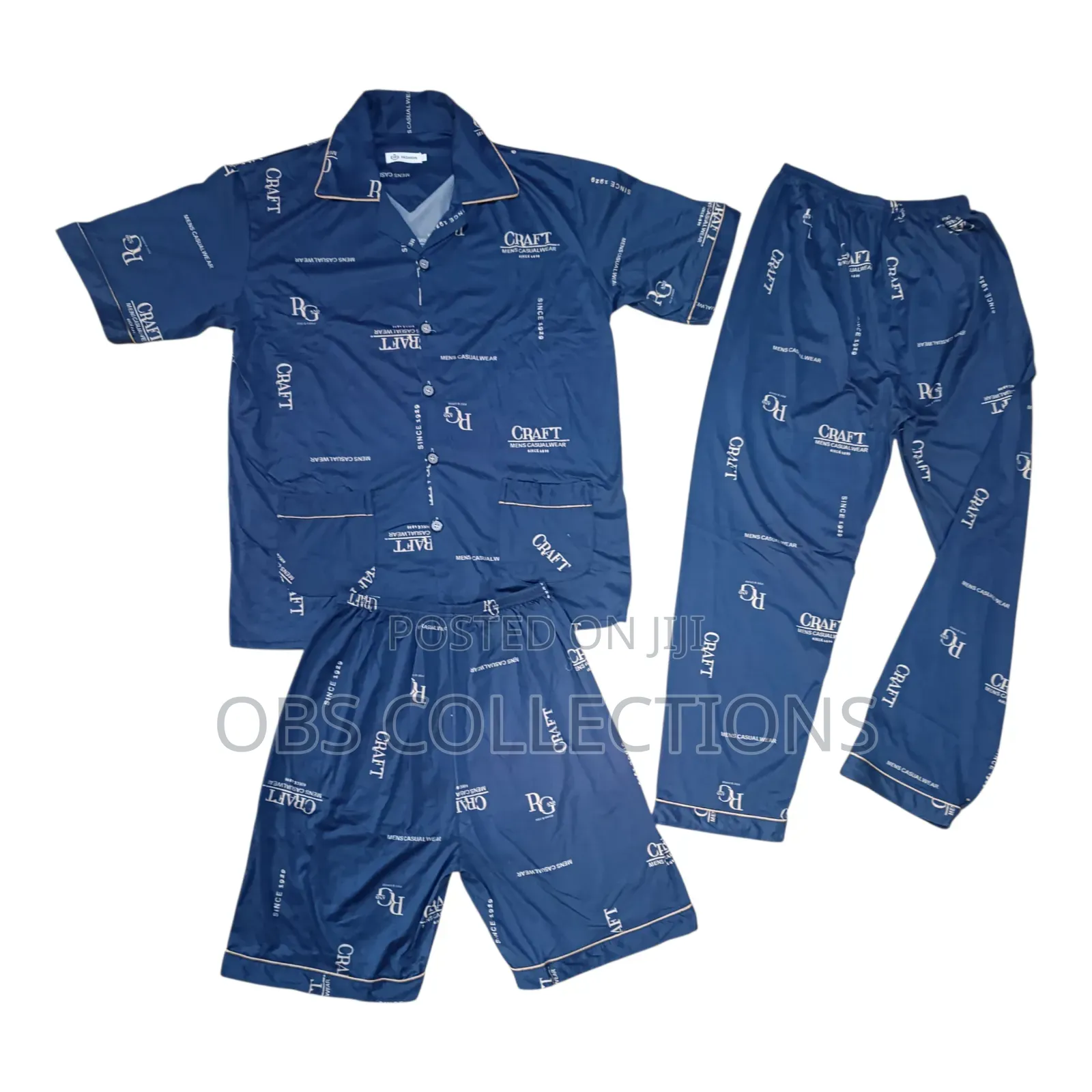 Cotton Pyjamas With Trousers and Shorts
