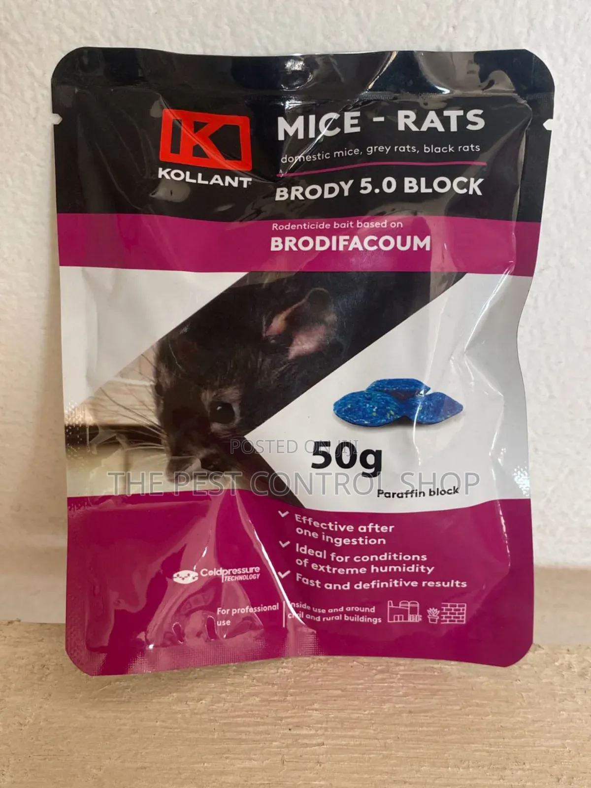 Mice and Rat Rodenticide Bait 50g