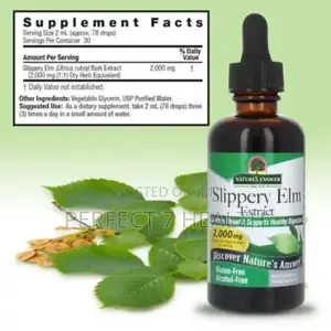 Slippery Elm Extract, Alcohol-free , 2,000 Mg , 2 Fl Oz (60 Ml)