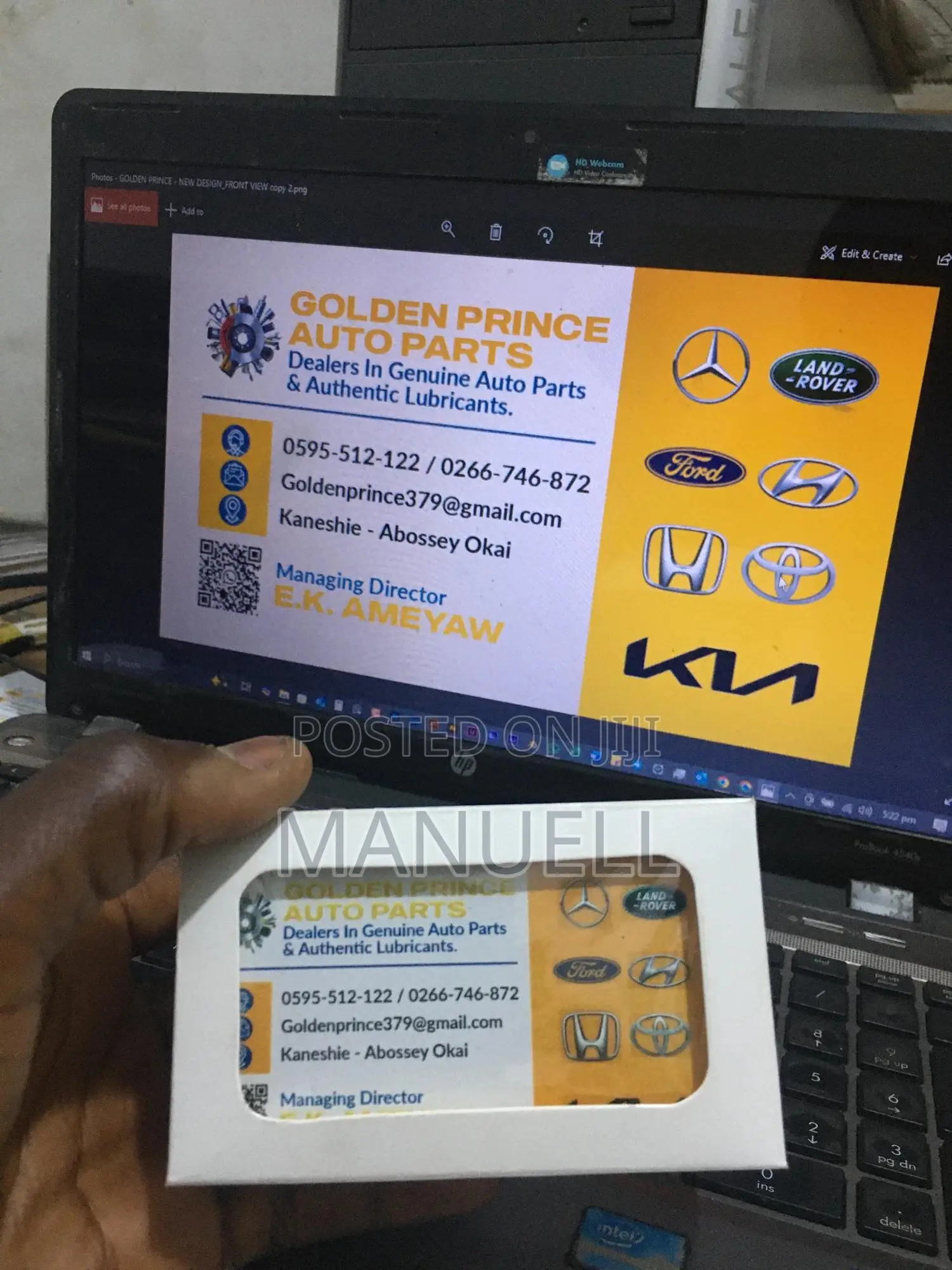 Business Card - 100 Pcs [Design Print]