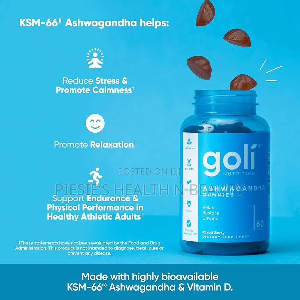 Goli Ashwagandha Vitamin D Gummy 60s