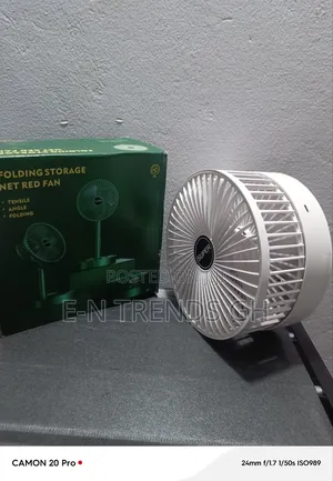 Rechargeable Table Top Rotating Fan