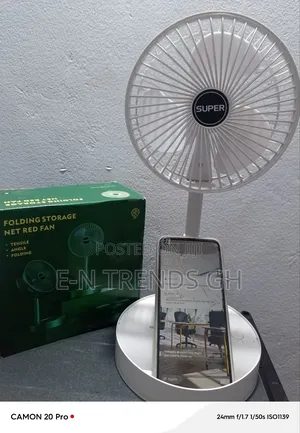 Rechargeable Table Top Rotating Fan