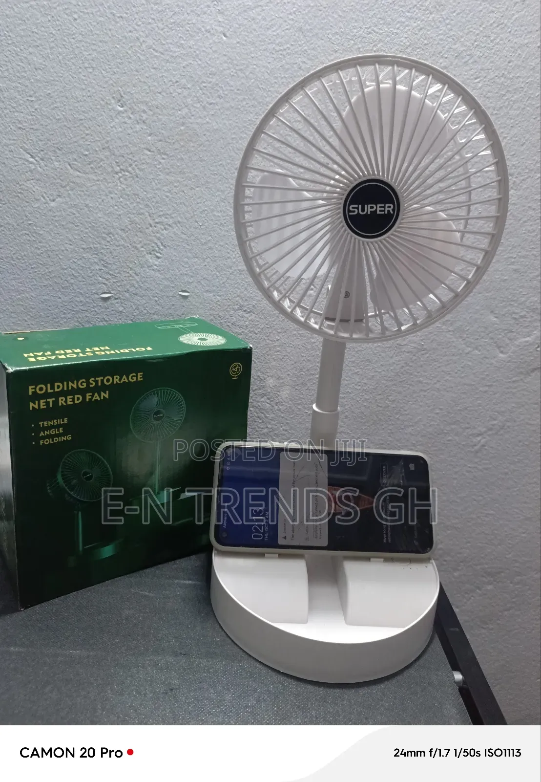 Rechargeable Table Top Rotating Fan