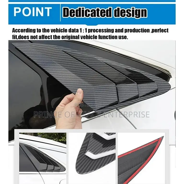 Corrolla 2009 11 2013 Side Window Vent Louvers Trim Scoop Covers Pair
