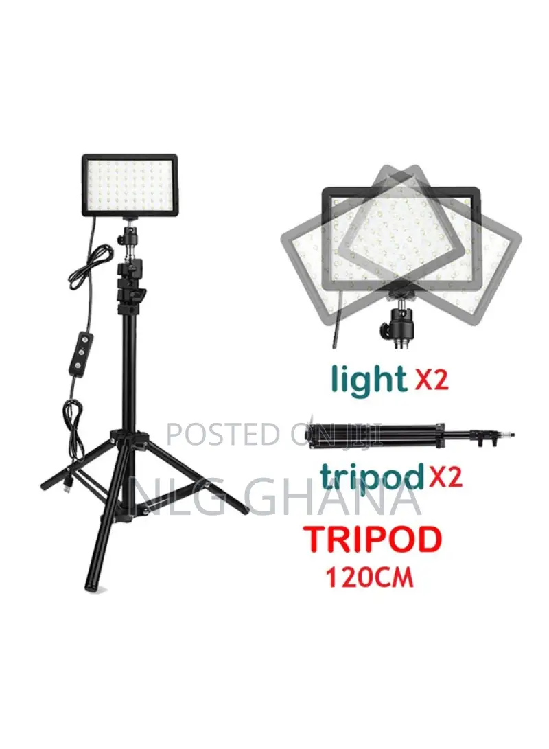 2pcs/Set Usb Video Light 70-Led Dimmable Fill. Tvx22141