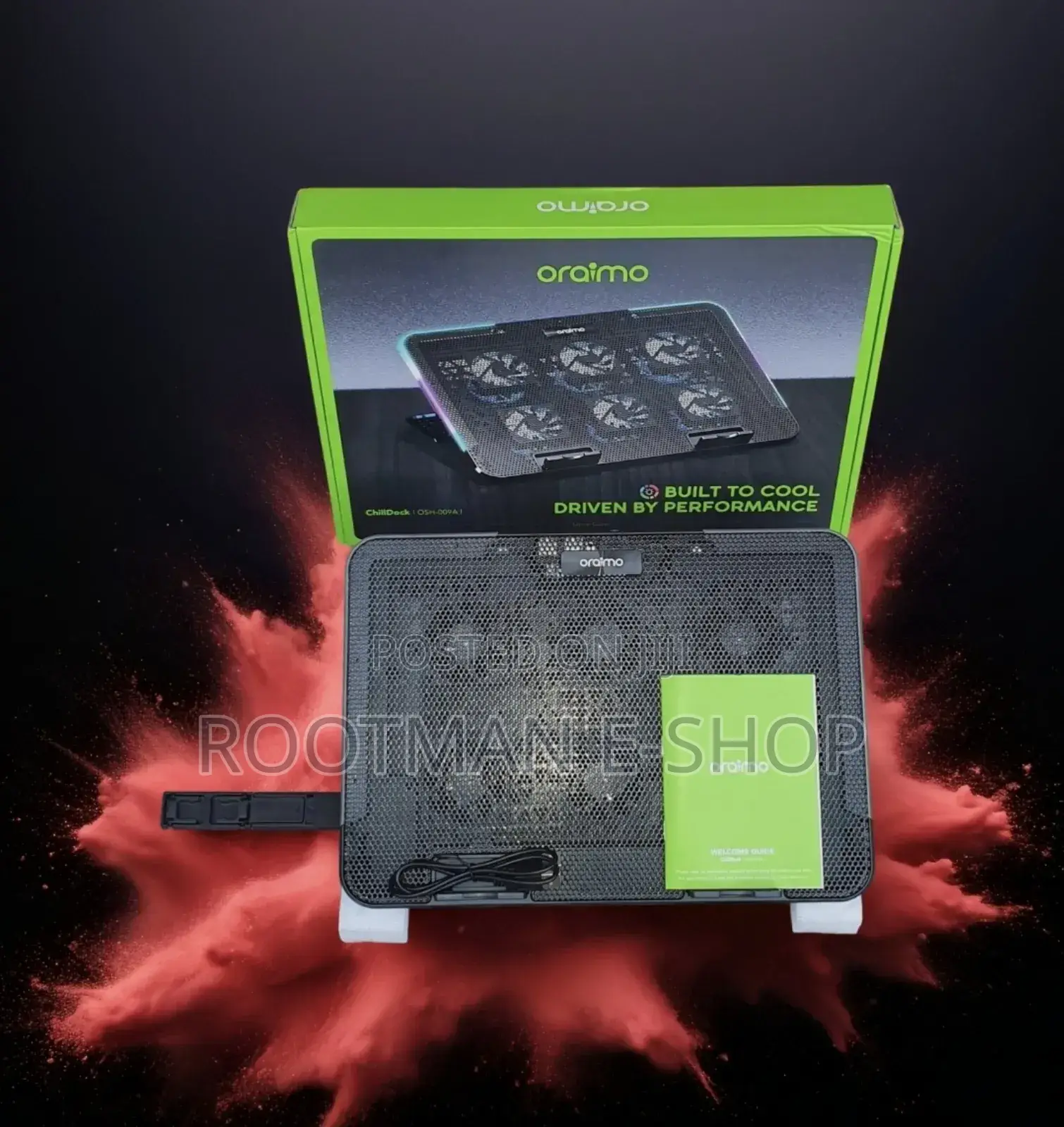 Oraimo Chilldock Adjustable (6) Fan Speed- With Phone Holder