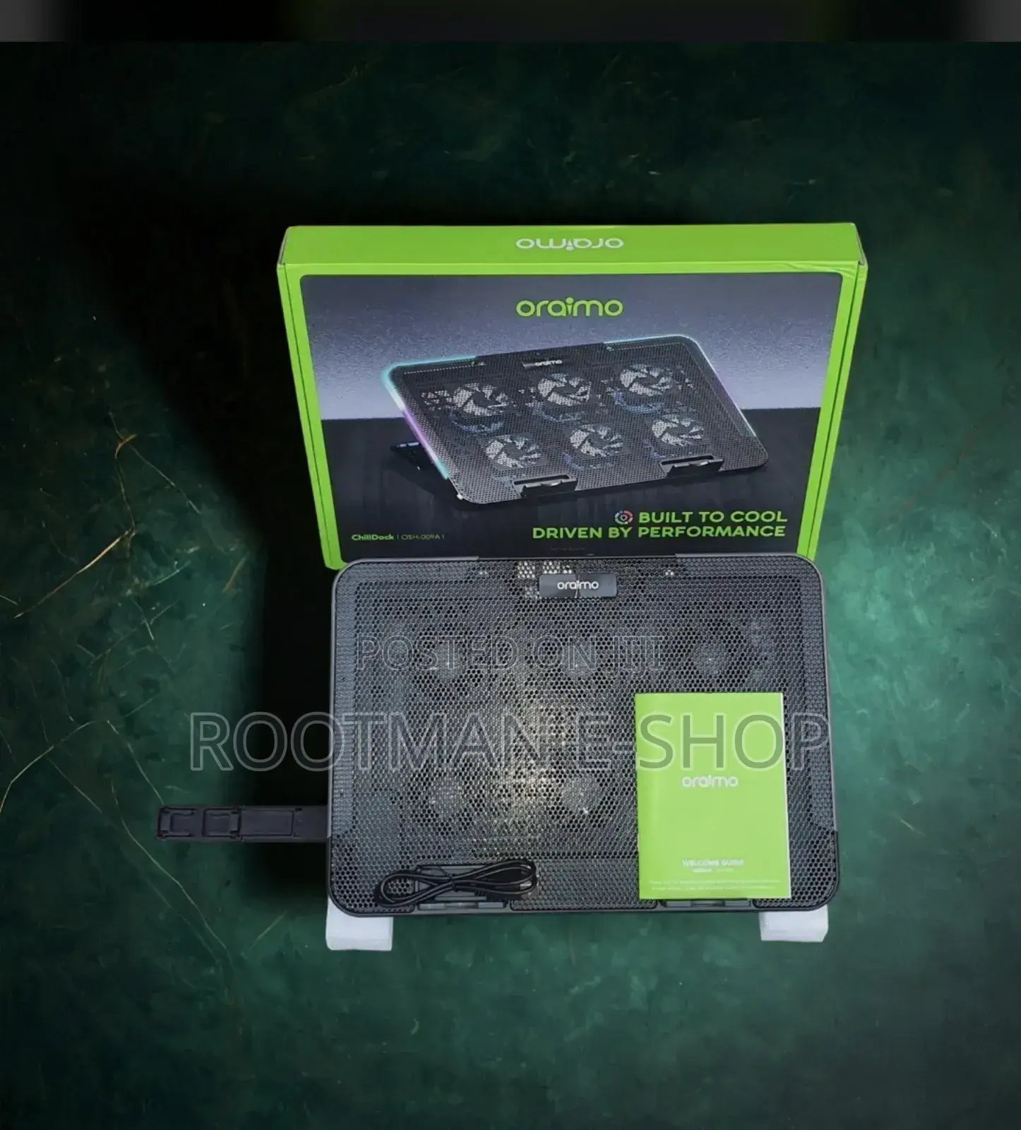 Laptop Cooling Pad With 6 Fans Phone Stand ‐ Oraimo