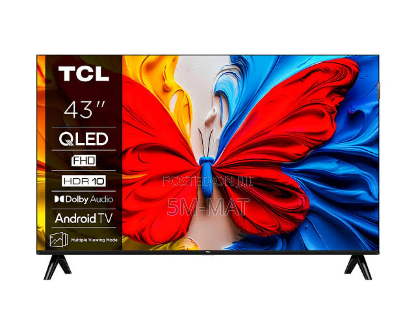 TCL 43′′ Qled FHD Smart Android Tv 43s5k