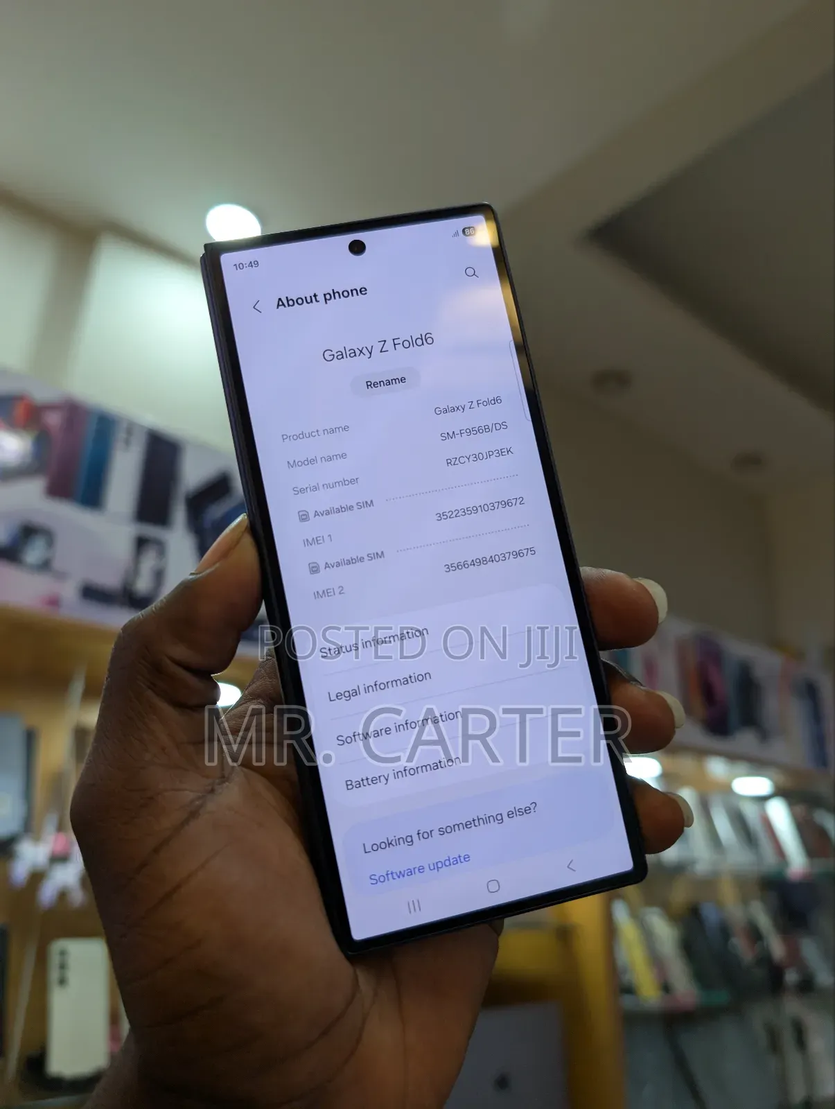 New Samsung Galaxy Z Fold6 256 GB Blue