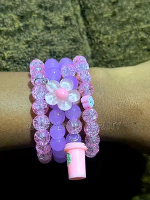 Trendy Handmade Glass Beaded Charm Bracelet