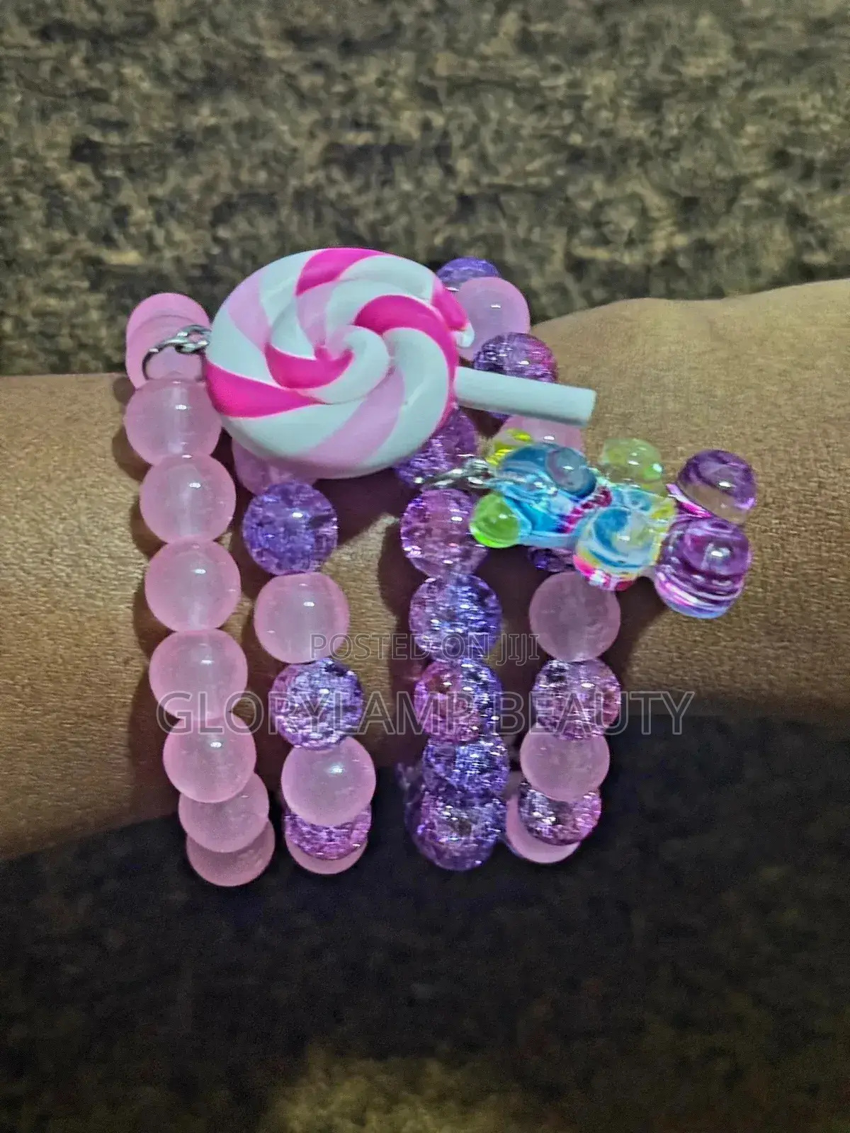 Trendy Handmade Glass Beaded Charm Bracelet