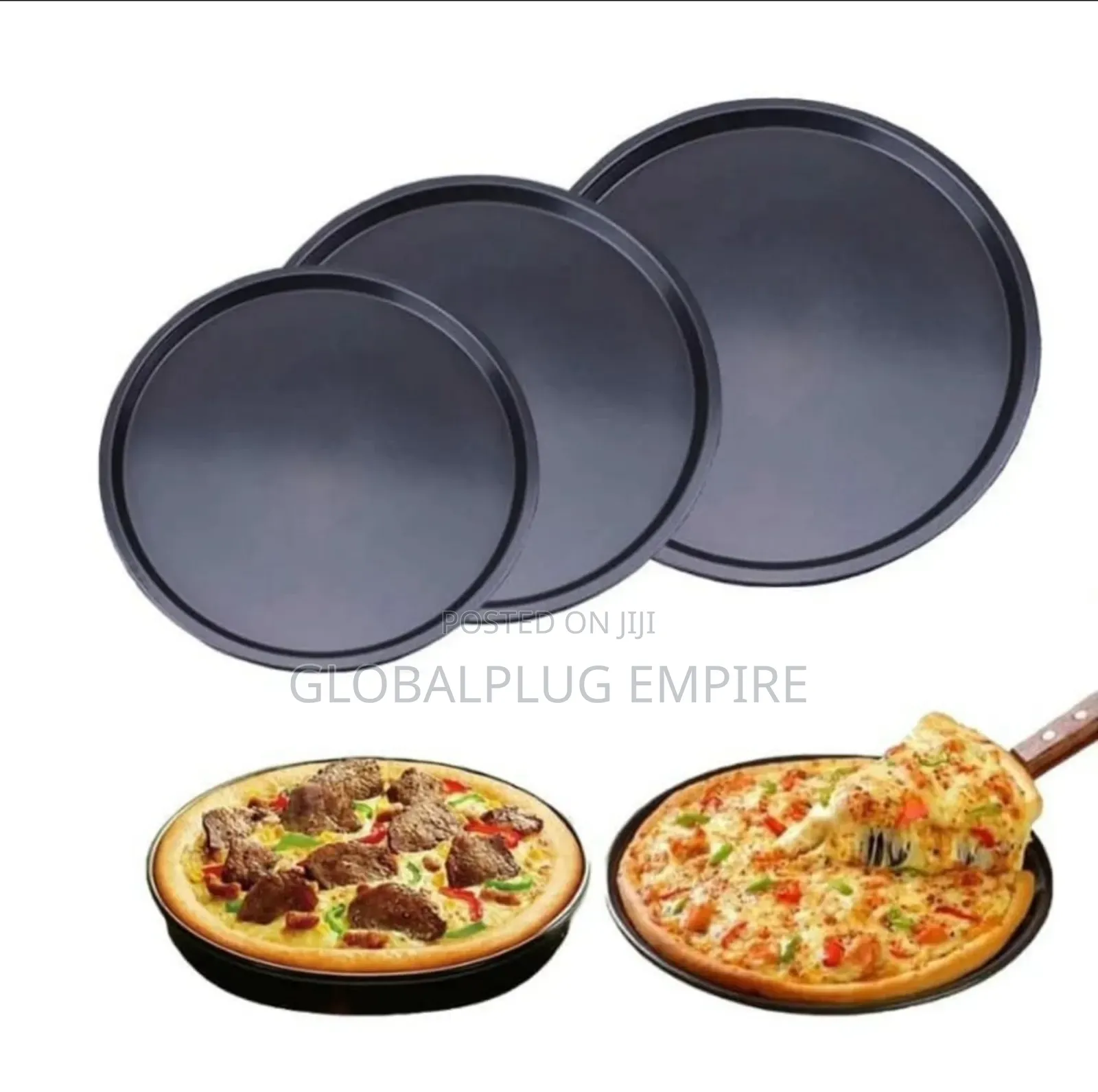7 Inch Pizza Pan Of 3 Stainless Steel Pizza Plates Non Stick Bakeware
