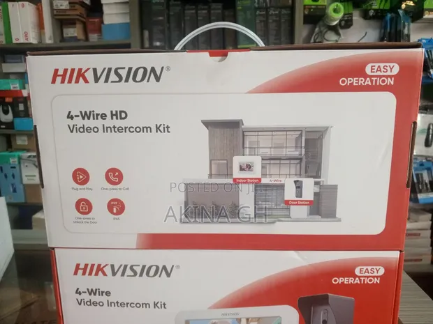 Hikivsion 7-Inch 4 Wire Analog Video Door Intercom Phone Ds-Kis203t 2