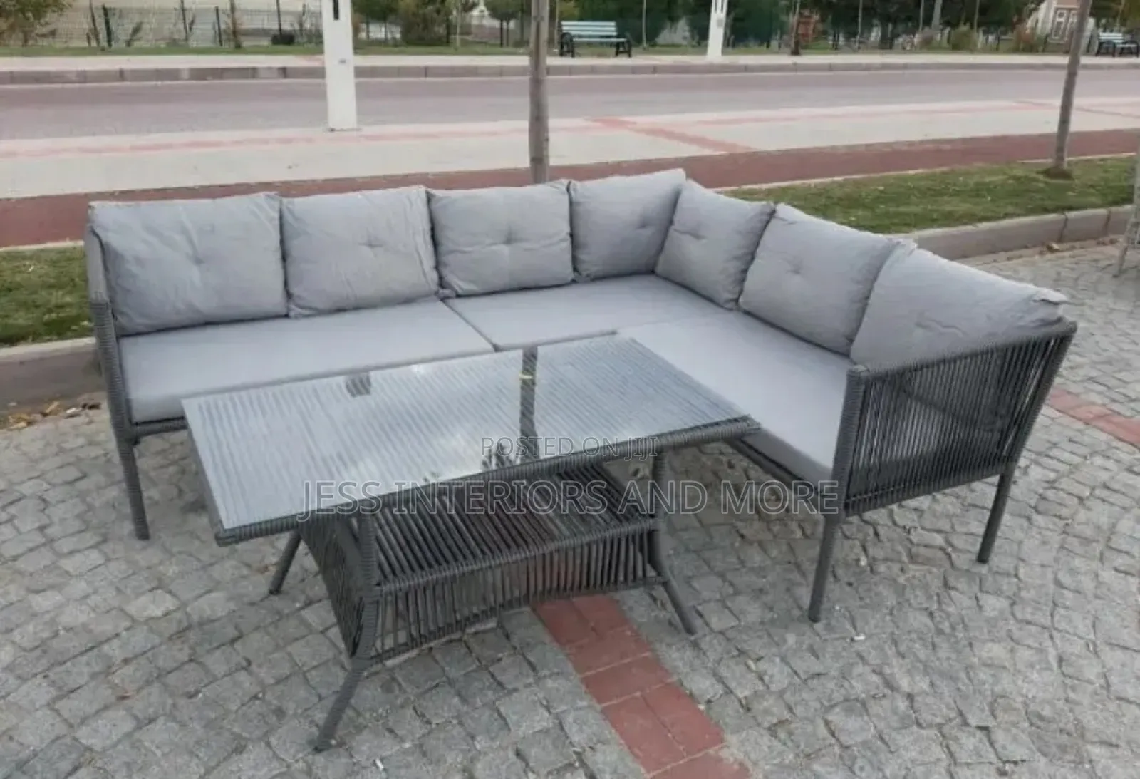 Outdoor Rattan 6-Seater Sofa Set