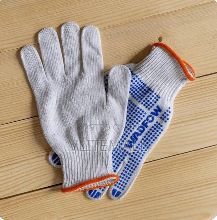 Wadfow Knitted PVC Dots Gloves - Wkg1801