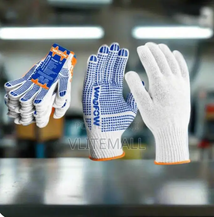 Wadfow Knitted PVC Dots Gloves - Wkg1801