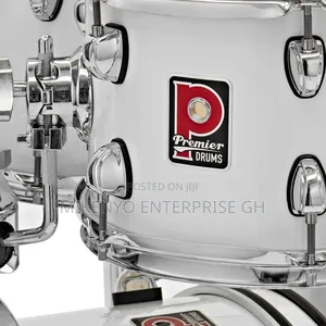 Quality Premier Revolution 20" 5-Piece Complete Drum Kit White