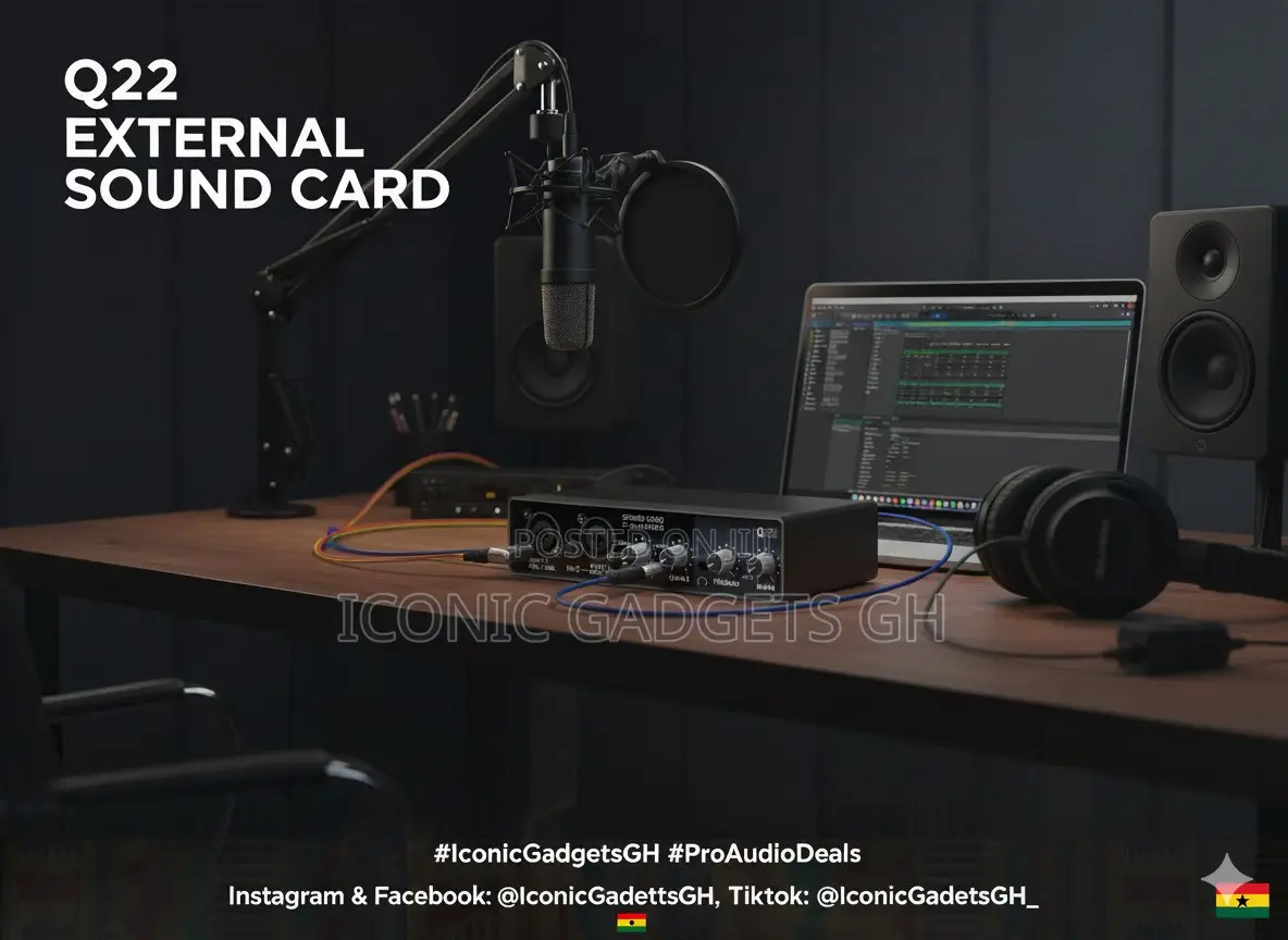 Q22 External Sound Card — Pro Audio