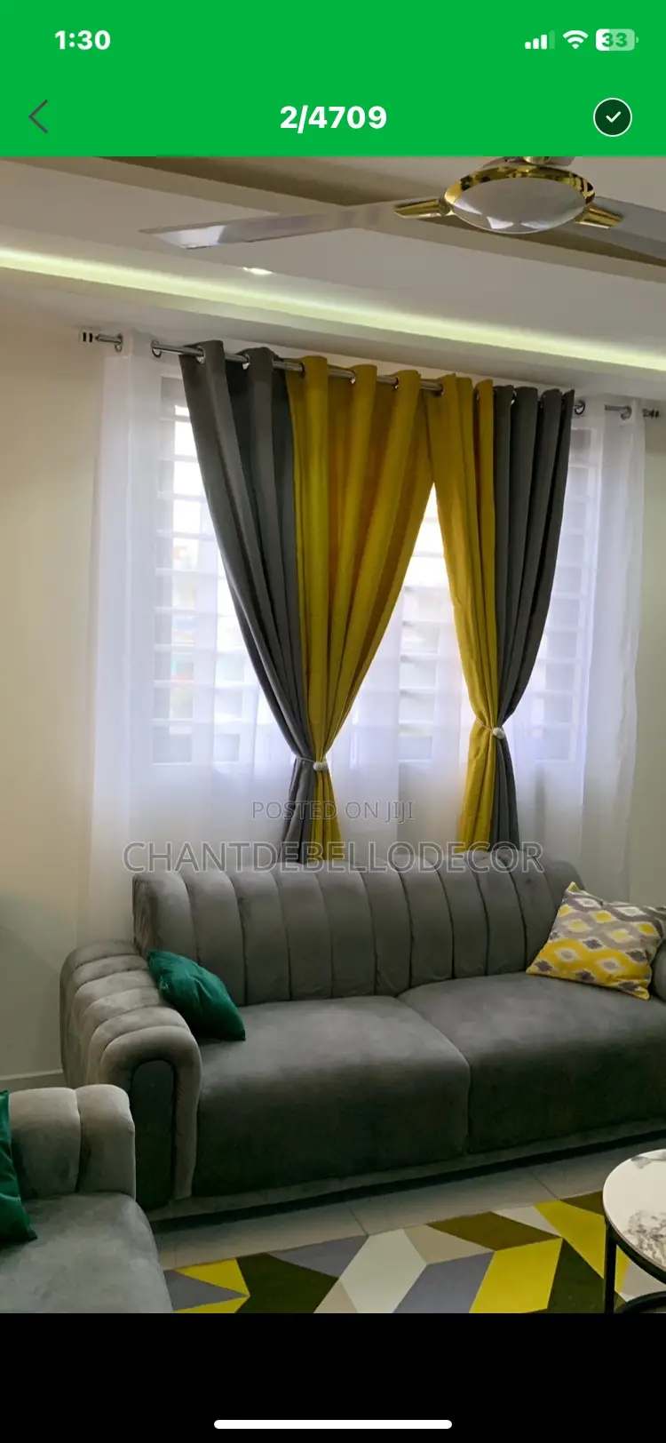 Thermal Insulated Blackout Curtains 300ghc A Pair For Each Color.