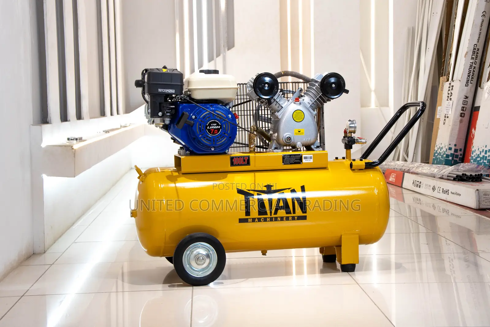 Air Compressor 100l (7hp Petrol Engine)