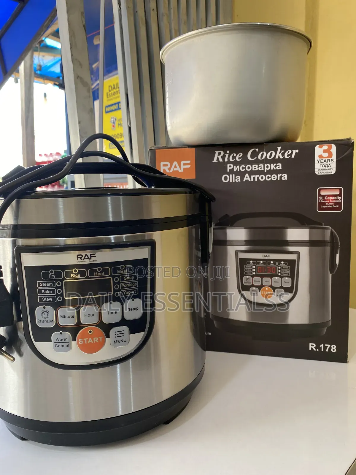 Original Raf Rice Cooker 5l – Multi-Function