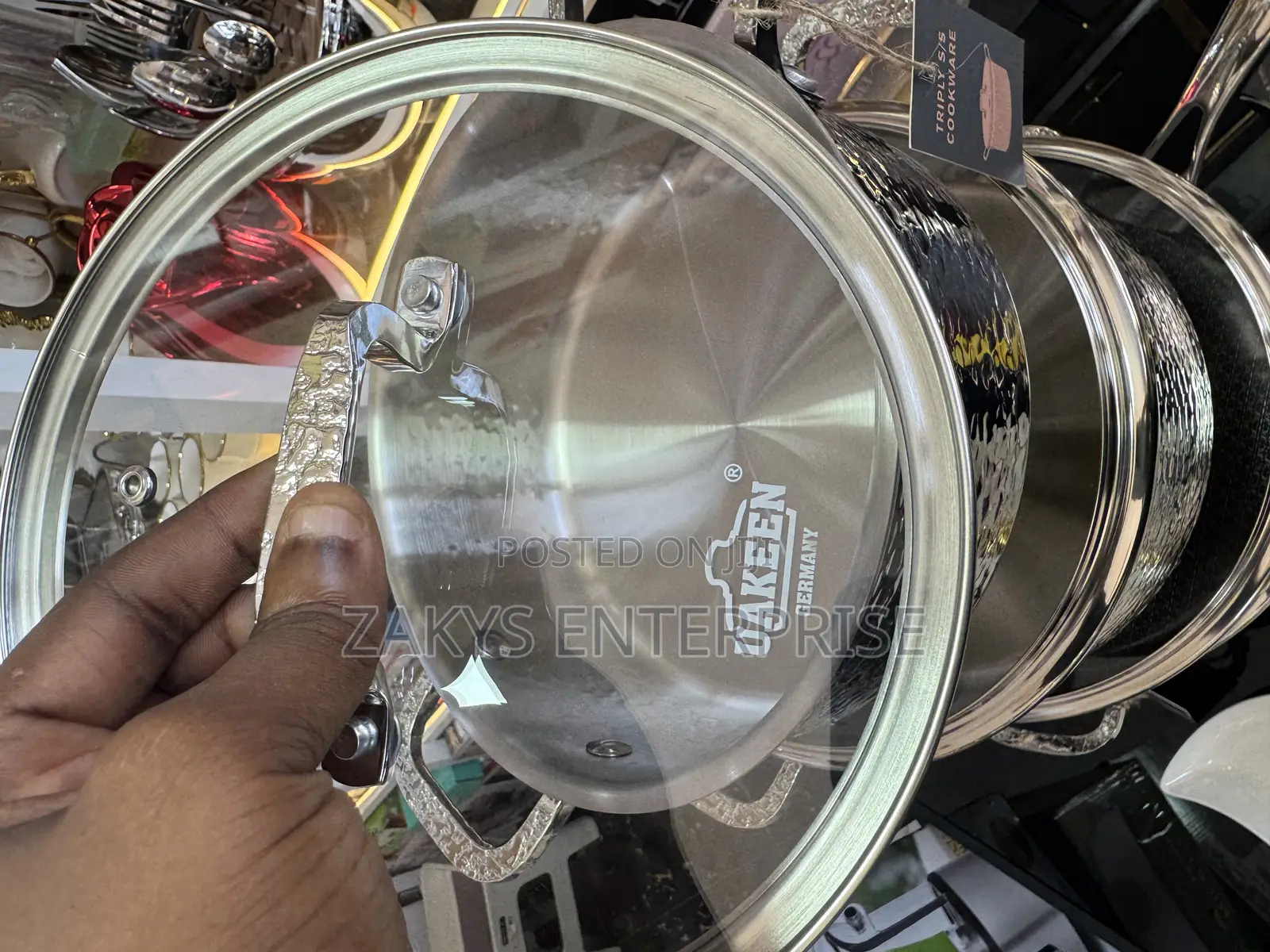 Uakeen Germany Triply Stainless Steel 9pcs
