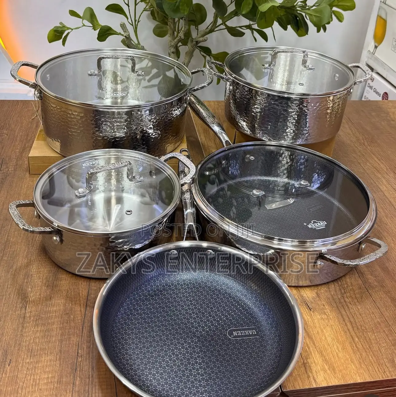 Uakeen Germany Triply Stainless Steel 9pcs