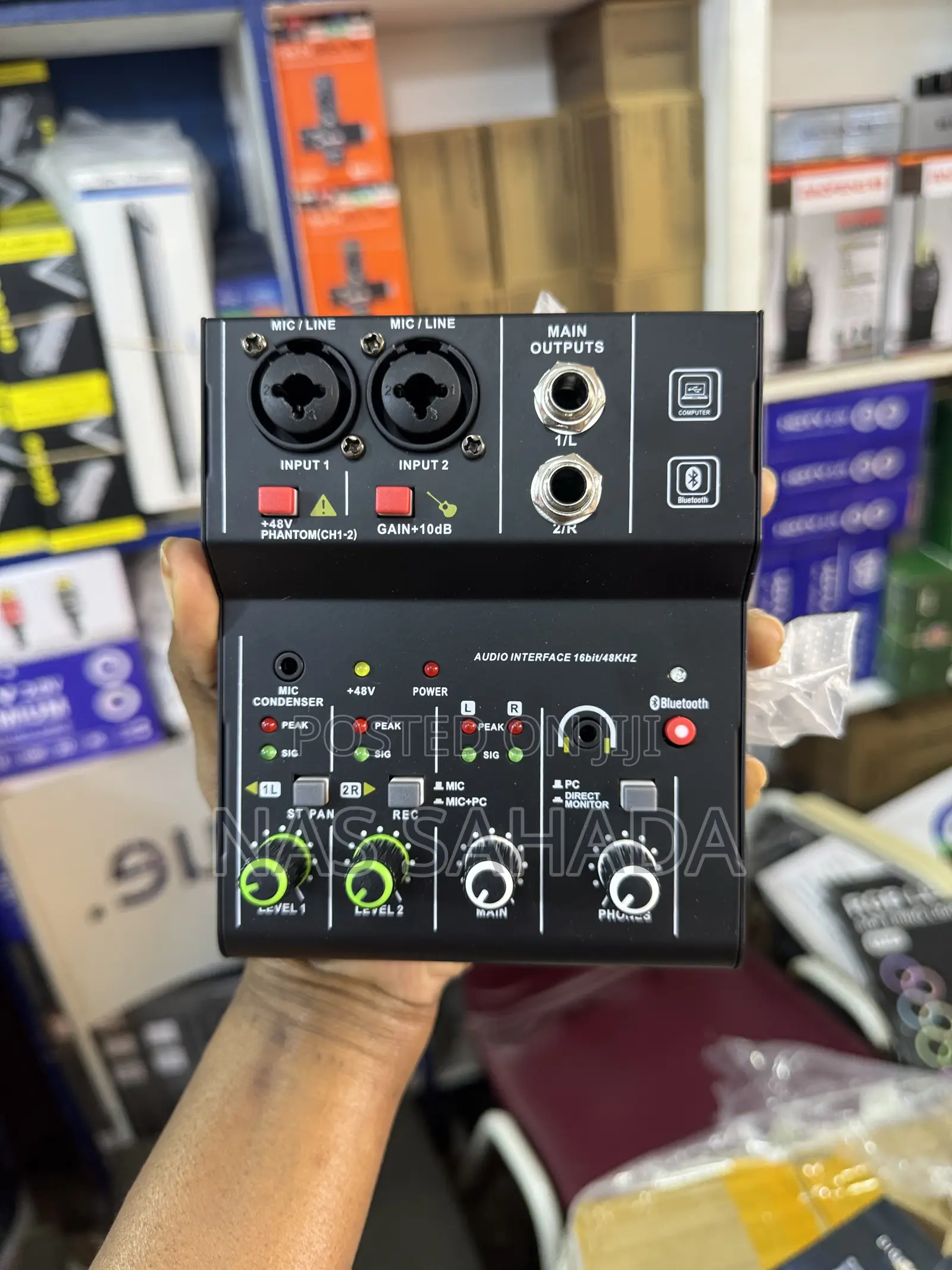 2 Channel Bluetooth Audio Mixer