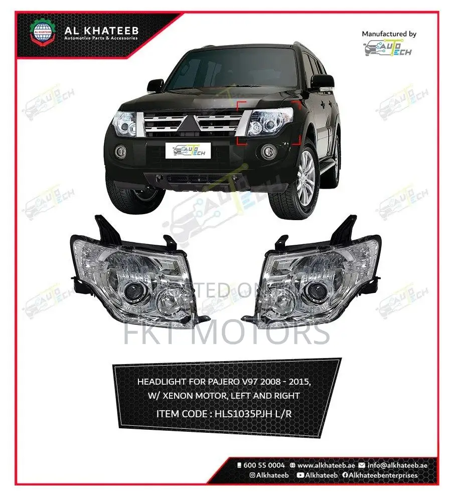 Mitsubishi Pajaro Sports Headlight 2008,2009,2010,2011,2012
