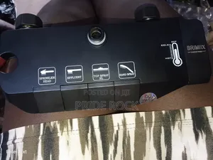 Four in One Shower Pole, Telephone Shower, Black and Grey