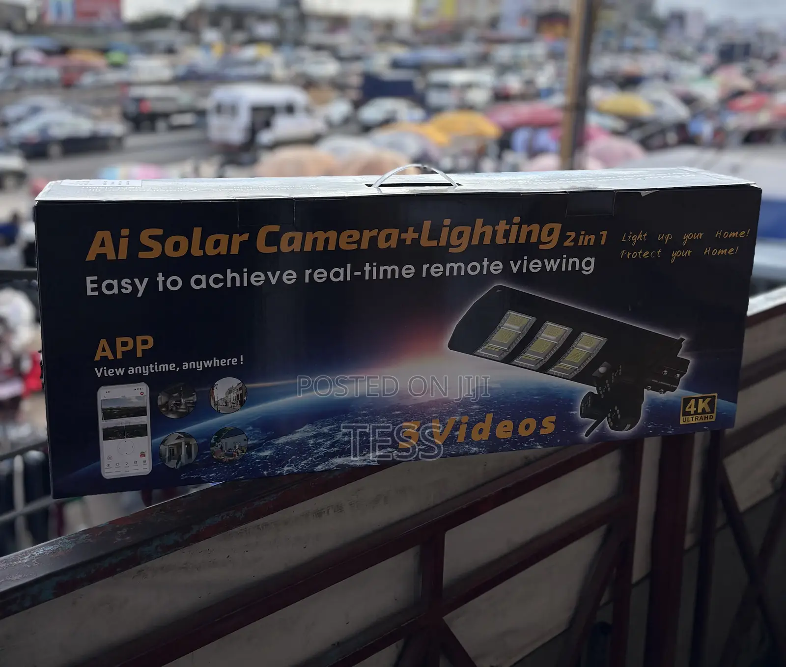 Solar Street Light Camera PTZ 4g Sim 2 Lens 450w