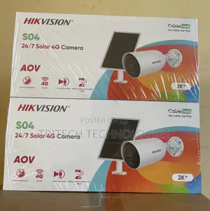 Hikvision 4g 4mp Solar Camera 24/7 (New)Ds-2cfs04/4g