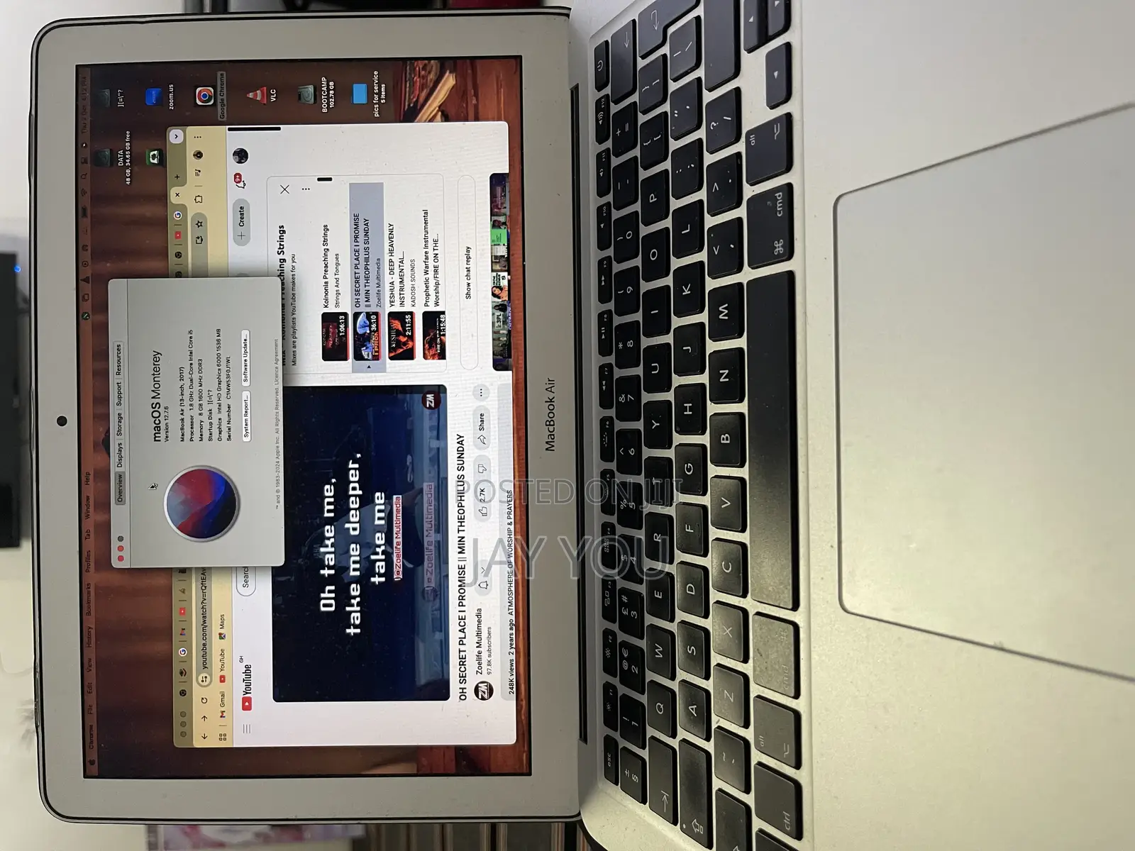 Laptop Apple MacBook Air 8GB Intel Core I5 SSD 256GB