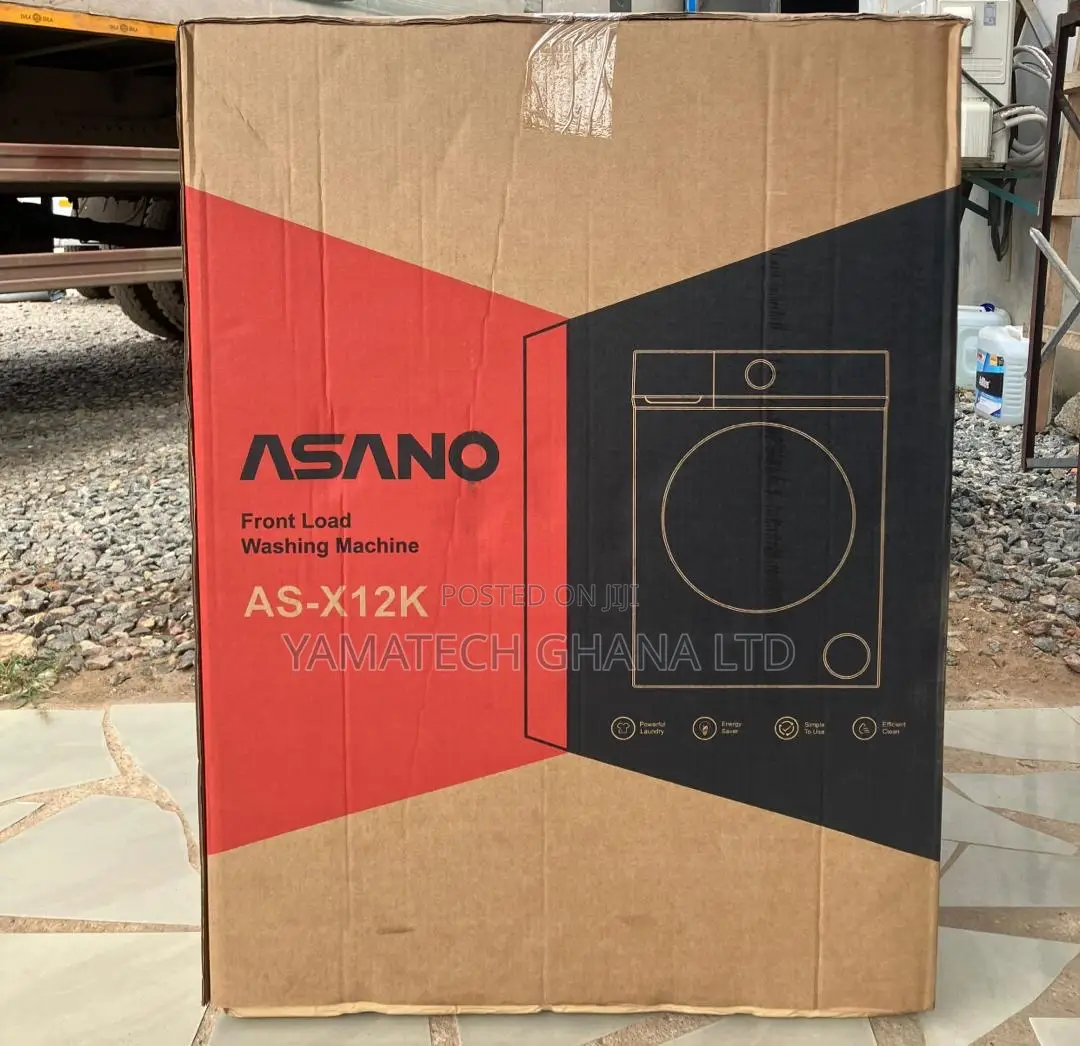 Asano 12kg Fully Automatic Front Load Washing Machine With Screen