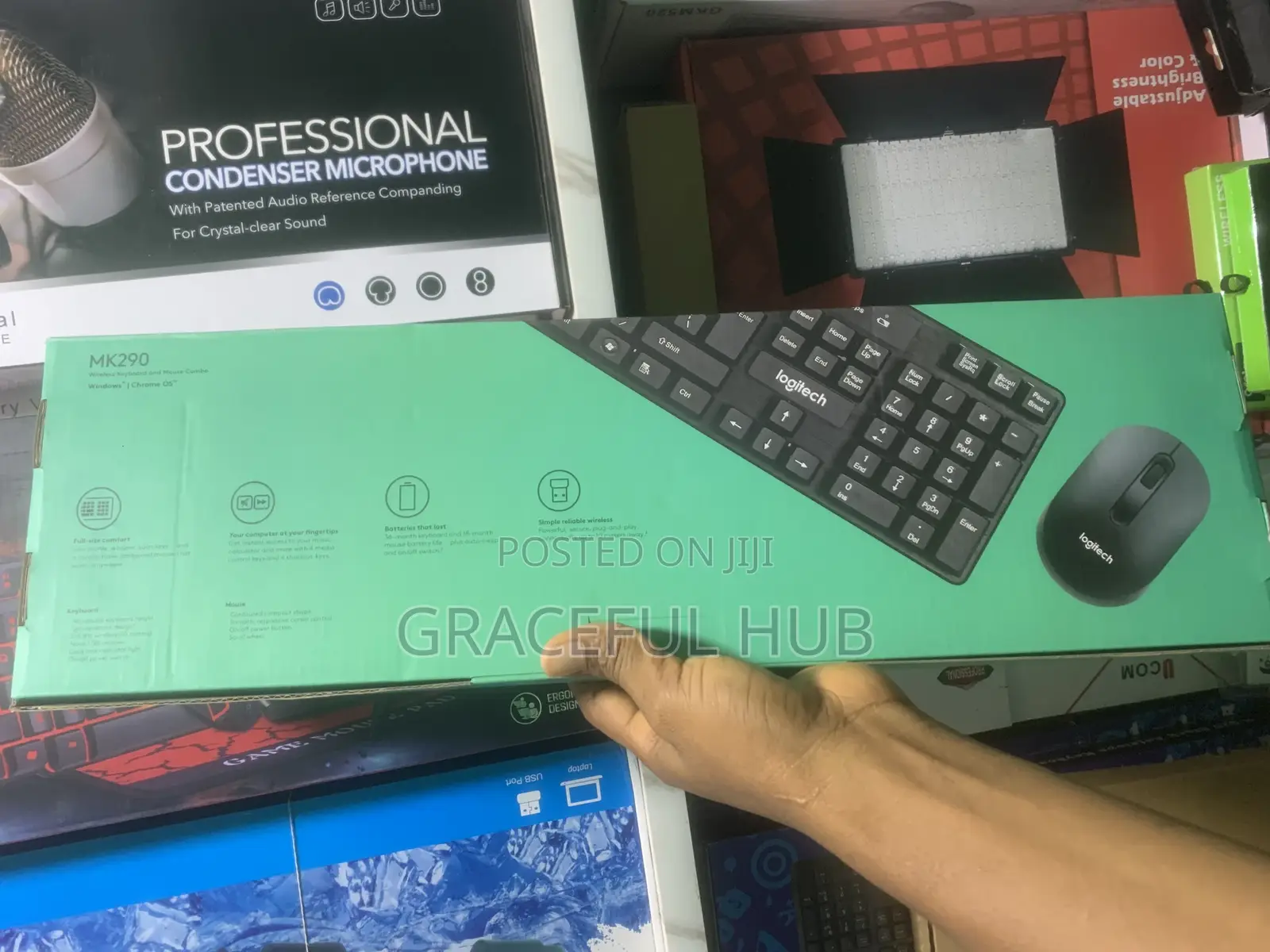 Wireless Keyboard and Mouse (Hp and Logitech)