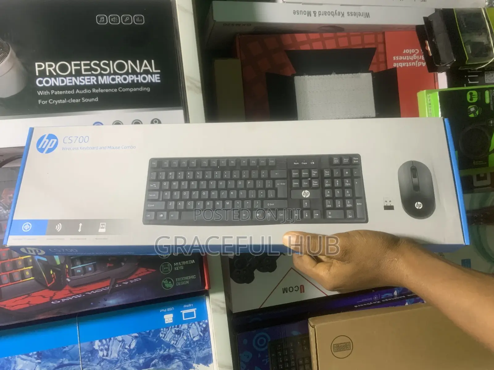 Wireless Keyboard and Mouse (Hp and Logitech)