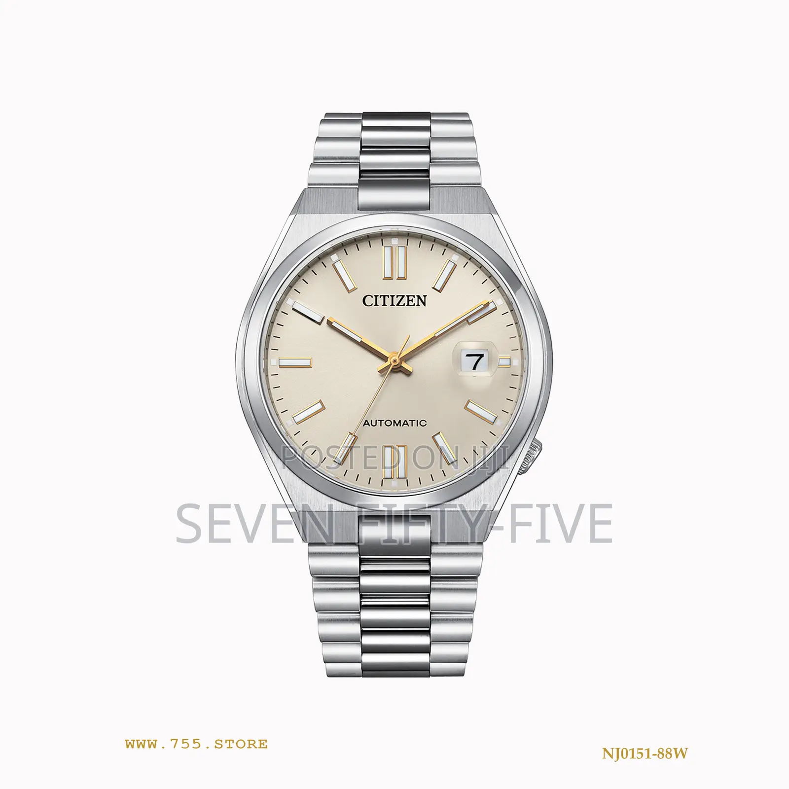 Citizen Tsuyosa Automatic Champagne Dial Mens Watch Nj0151-88w